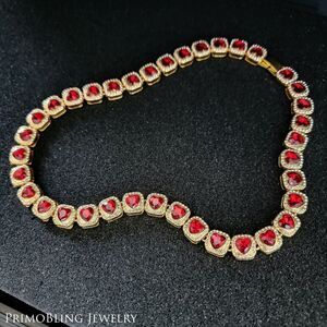 Gold Heart Hip Hop Necklace
